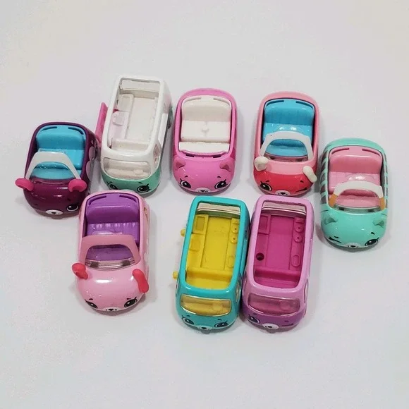 Shopkins Cutie Car 20 Assorted Diecast Cars Buses & 9 Mini Figures Collection - Picture 7 of 9